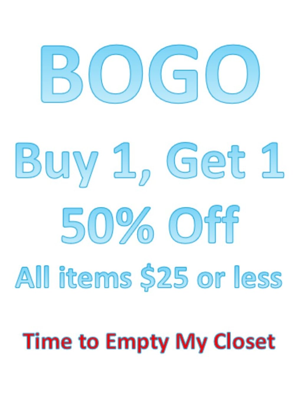 Buy 1, Get 1 50% Off!